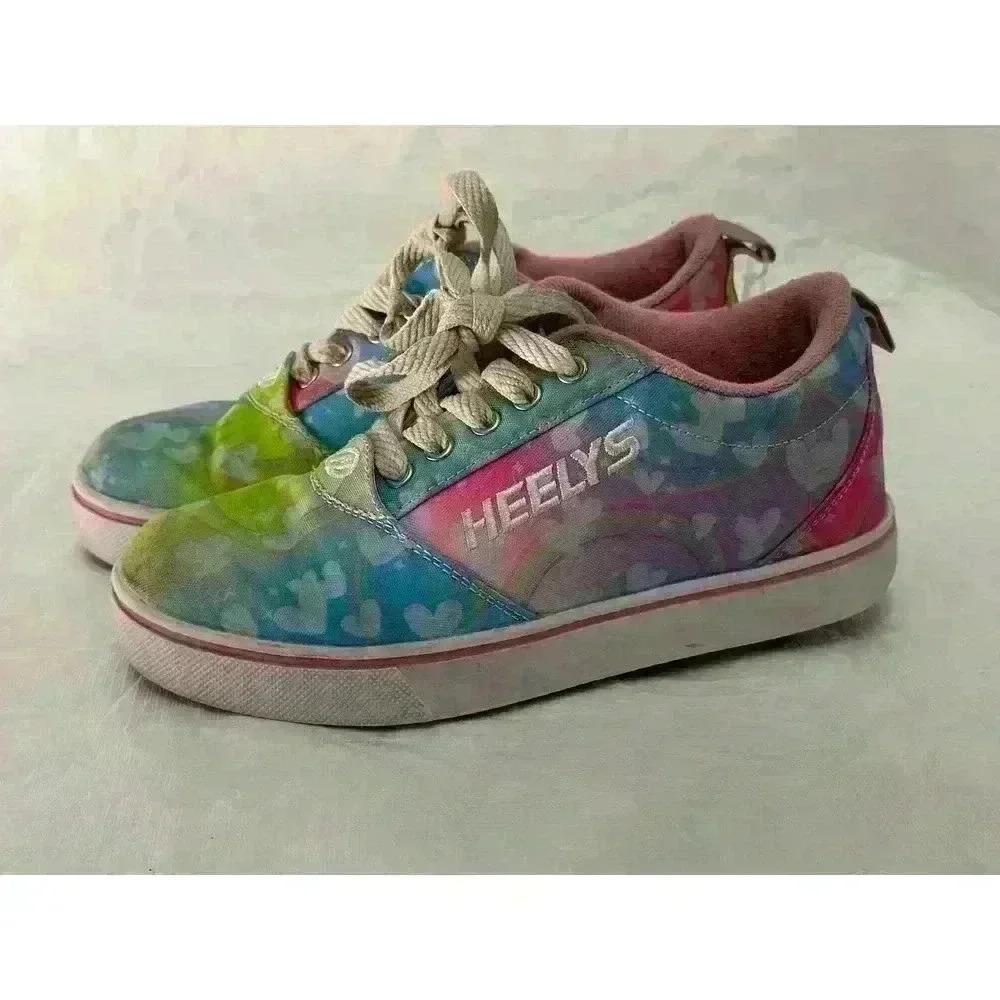 Heelys Pro 20 Prints HES10334 Tie Dye Rainbow Skate Shoe Sneaker Youth Sz 4 Wo 5 - Picture 3 of 8